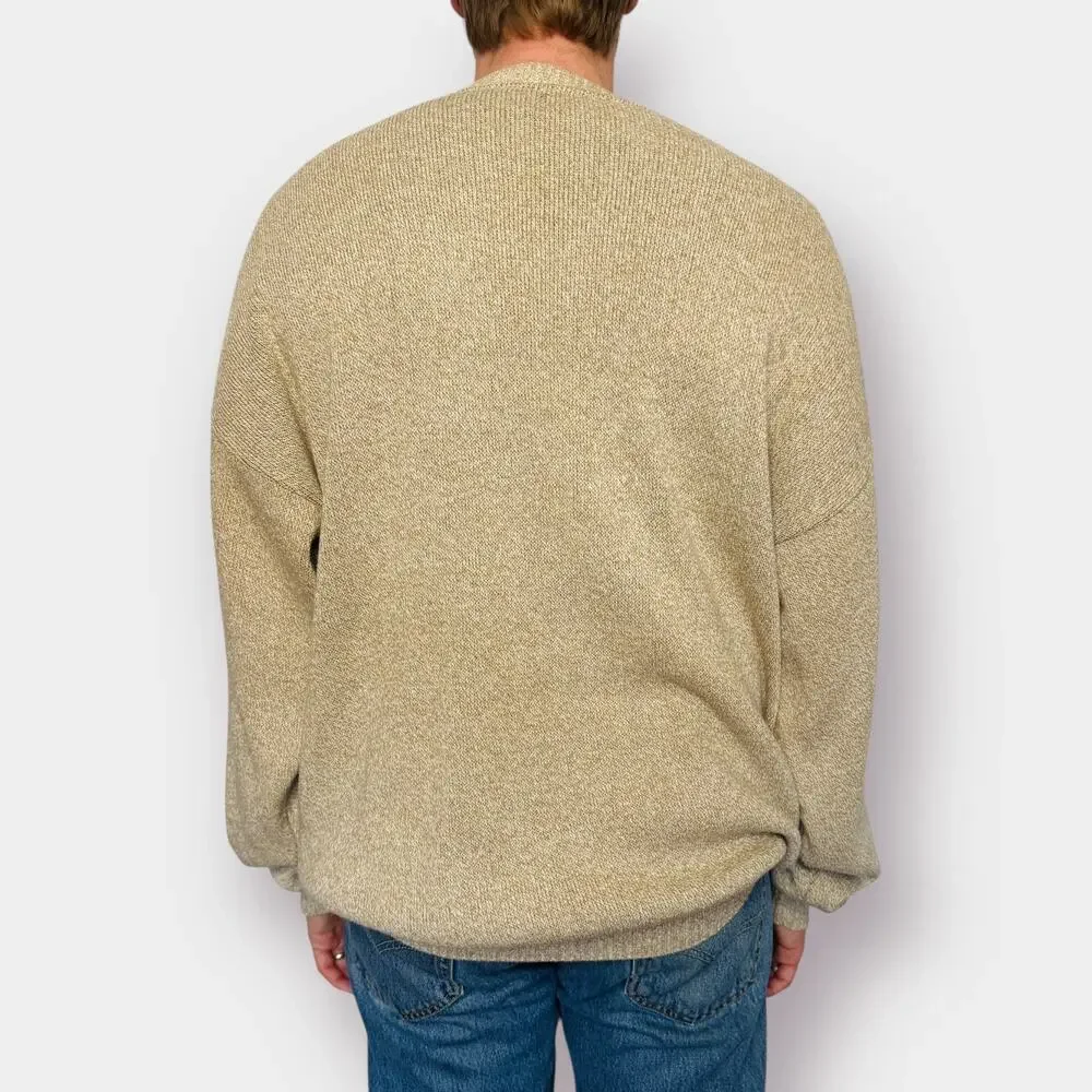 Vintage 90s St. John's Bay Tan Brown Sweater‎ Size XXL